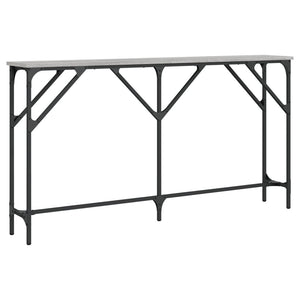 Τραπέζι Κονσόλα Γκρι Sonoma 140 x 23 x 75 εκ. Επεξεργ. από Ξύλο