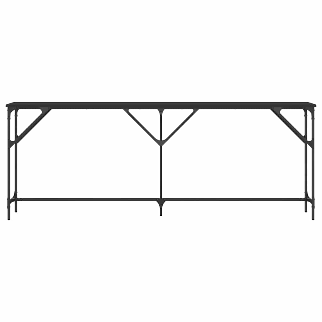 Τραπέζι Κονσόλα Μαύρο 200x29x75 εκ. Επεξεργασμένο Ξύλο - Pakobazaar