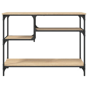 Τραπέζι Κονσόλα με Ράφια Sonoma Δρυς 100 x 35 x 75 εκ.