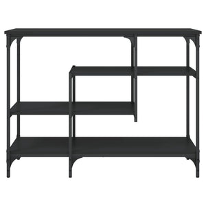 Τραπέζι Κονσόλα με Ράφια Μαύρο 100 x 35 x 75 εκ. - Pakobazaar