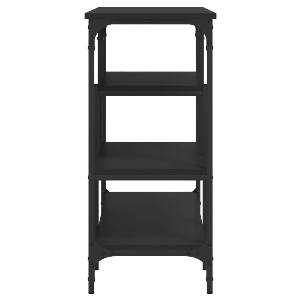 Τραπέζι Κονσόλα με Ράφια Μαύρο 100 x 35 x 75 εκ. - Pakobazaar