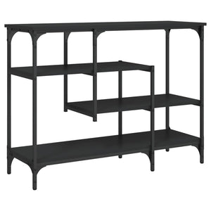 Τραπέζι Κονσόλα με Ράφια Μαύρο 100 x 35 x 75 εκ. - Pakobazaar