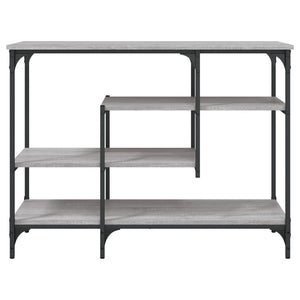 Τραπέζι Κονσόλα με Ράφια Γκρι Sonoma 100 x 35 x 75 εκ.