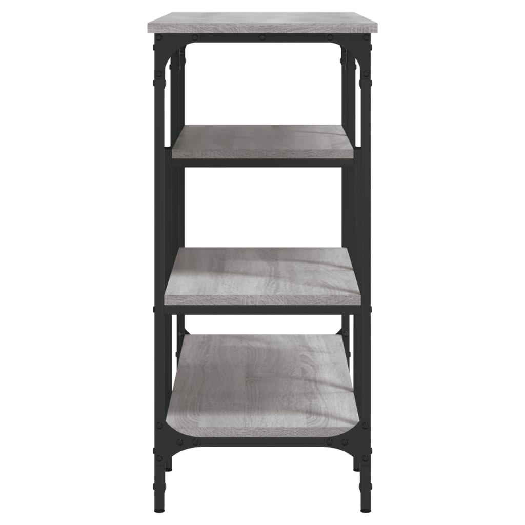 Τραπέζι Κονσόλα με Ράφια Γκρι Sonoma 100 x 35 x 75 εκ.