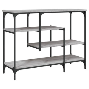 Τραπέζι Κονσόλα με Ράφια Γκρι Sonoma 100 x 35 x 75 εκ.