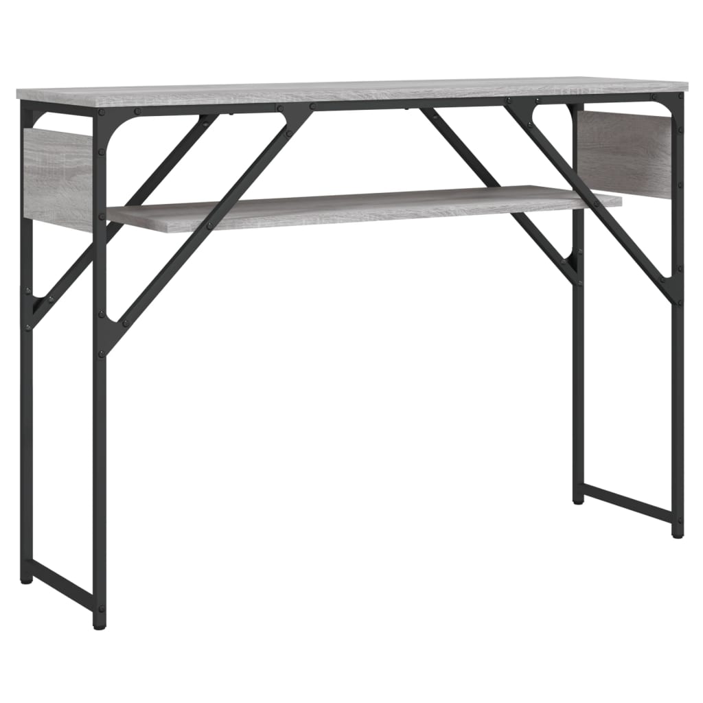 Τραπέζι Κονσόλα Γκρι Sonoma 105 x 30 x 75 εκ. από Επεξεργ. Ξύλο