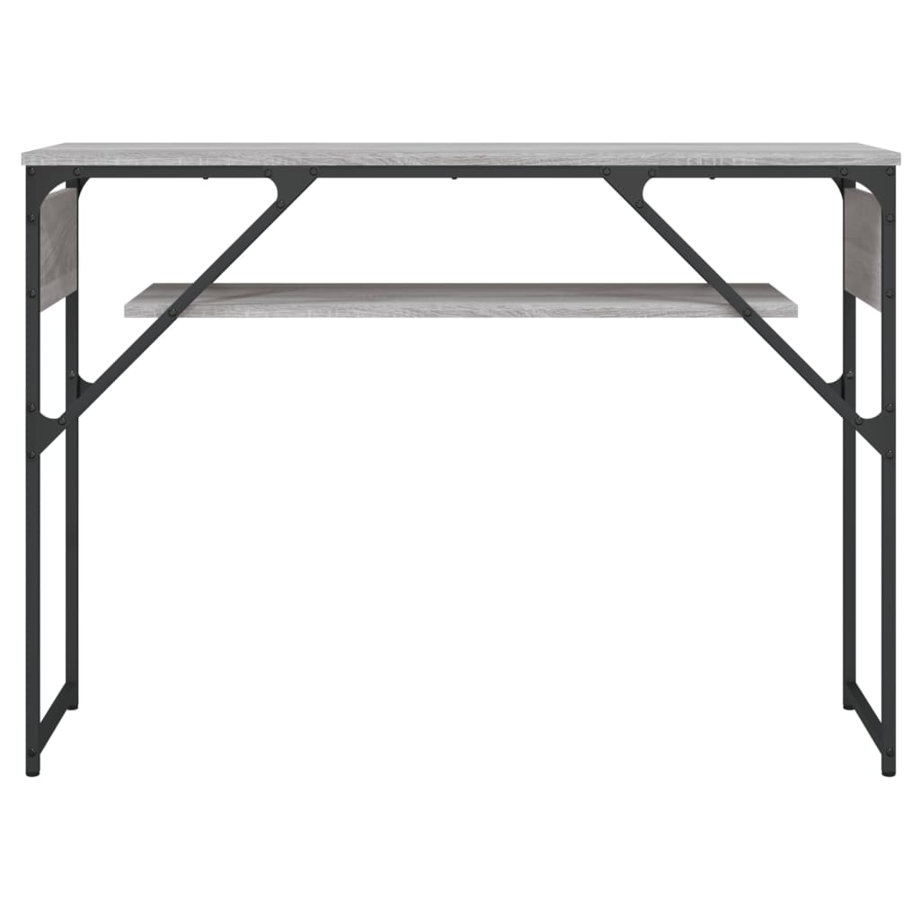 Τραπέζι Κονσόλα Γκρι Sonoma 105 x 30 x 75 εκ. από Επεξεργ. Ξύλο