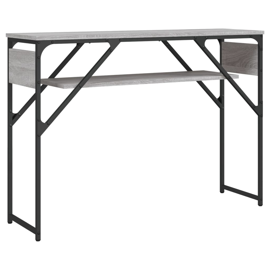 Τραπέζι Κονσόλα Γκρι Sonoma 105 x 30 x 75 εκ. από Επεξεργ. Ξύλο