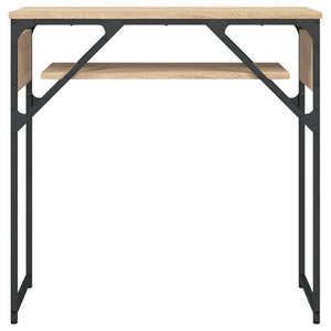 Τραπέζι Κονσόλα με Ράφι Sonoma Δρυς 75x30x75 εκ. Επεξεργ. Ξύλο - Pakobazaar
