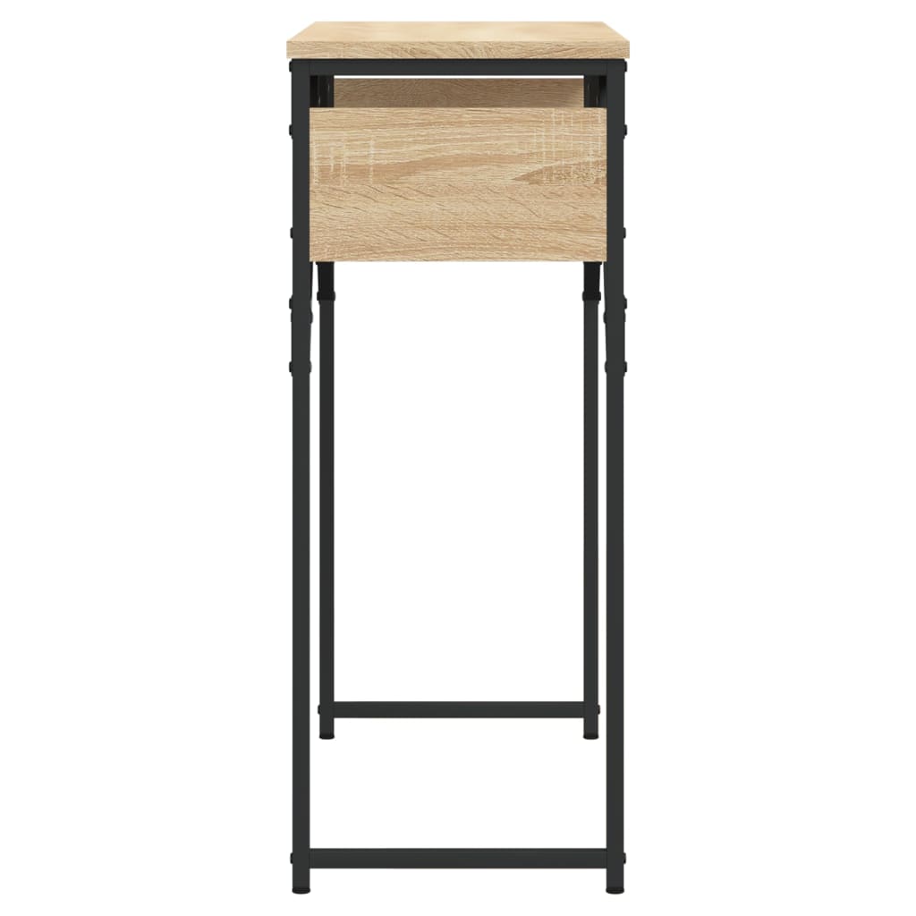 Τραπέζι Κονσόλα με Ράφι Sonoma Δρυς 75x30x75 εκ. Επεξεργ. Ξύλο - Pakobazaar