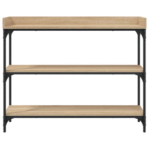 Τραπέζι Κονσόλα με Ράφια Sonoma Δρυς 100 x 30 x 80 εκ.