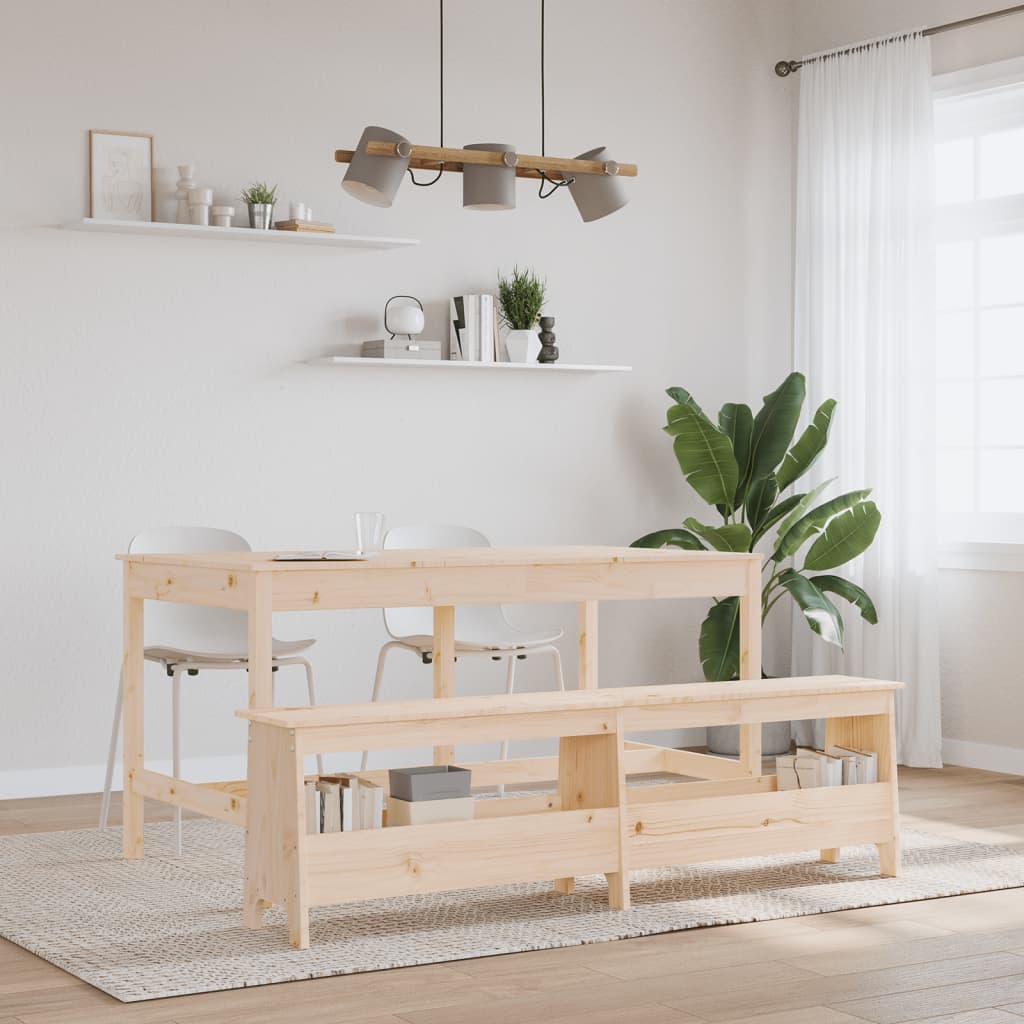 Παγκάκι Χολ 160x28x45 εκ. από Μασίφ Ξύλο Πεύκου - Pakobazaar