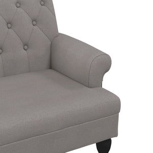 Παγκάκι με Πλάτη Taupe 120 x 62 x 75,5 εκ. Υφασμάτινο