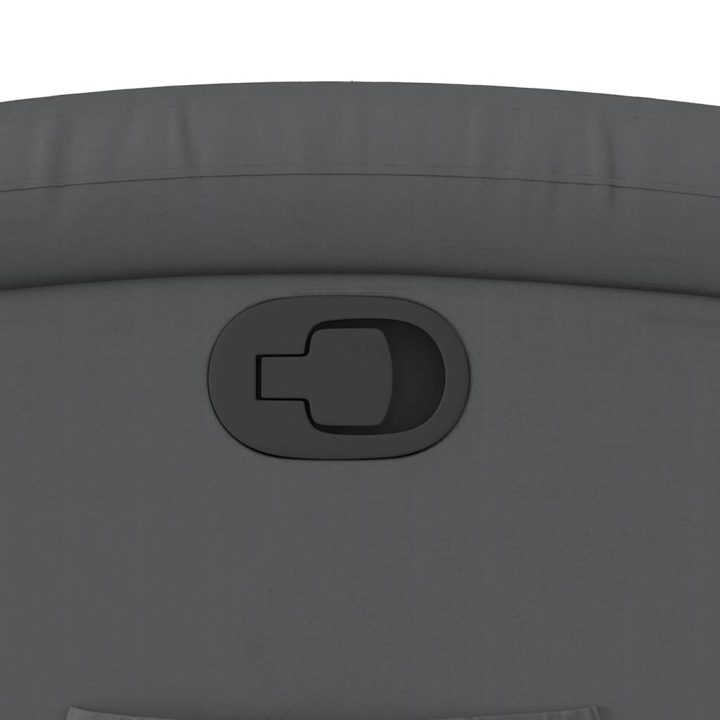 Πολυθρόνα Ανακλινόμενη Γκρι από Συνθετικό Δέρμα