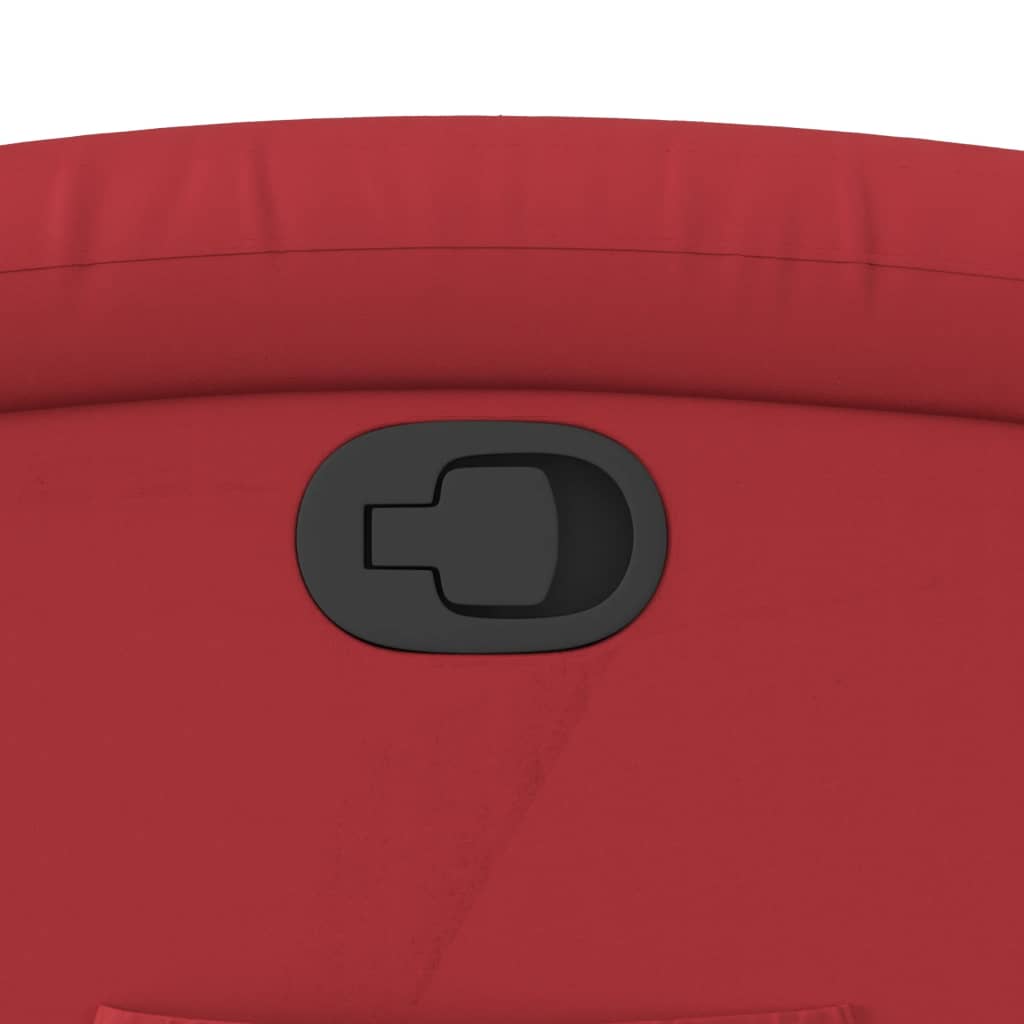 Πολυθρόνα Ανακλινόμενη Κόκκινη από Συνθετικό Δέρμα - Pakobazaar