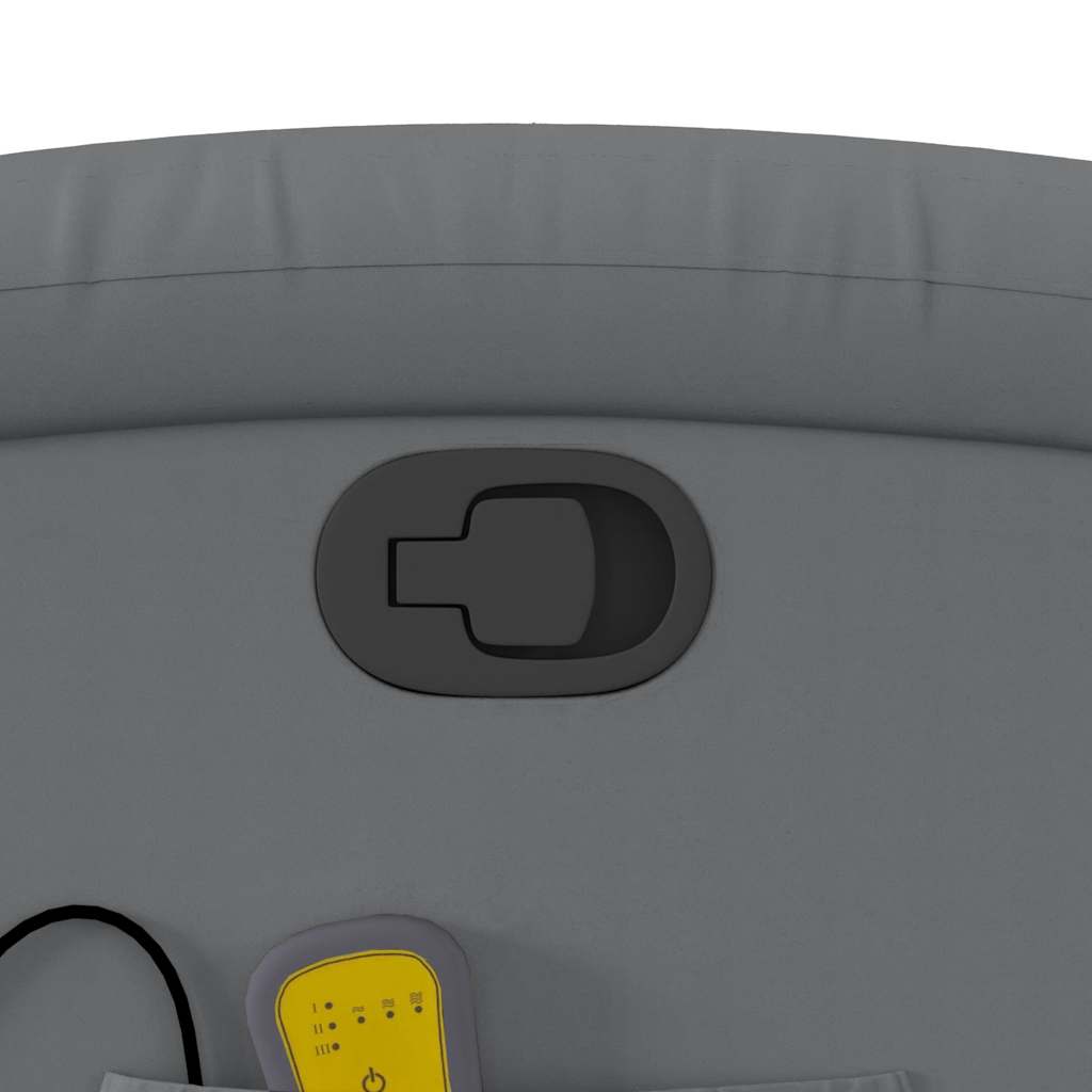 Πολυθρόνα Μασάζ Ανακλινόμενη Γκρι από Συνθετικό Δέρμα