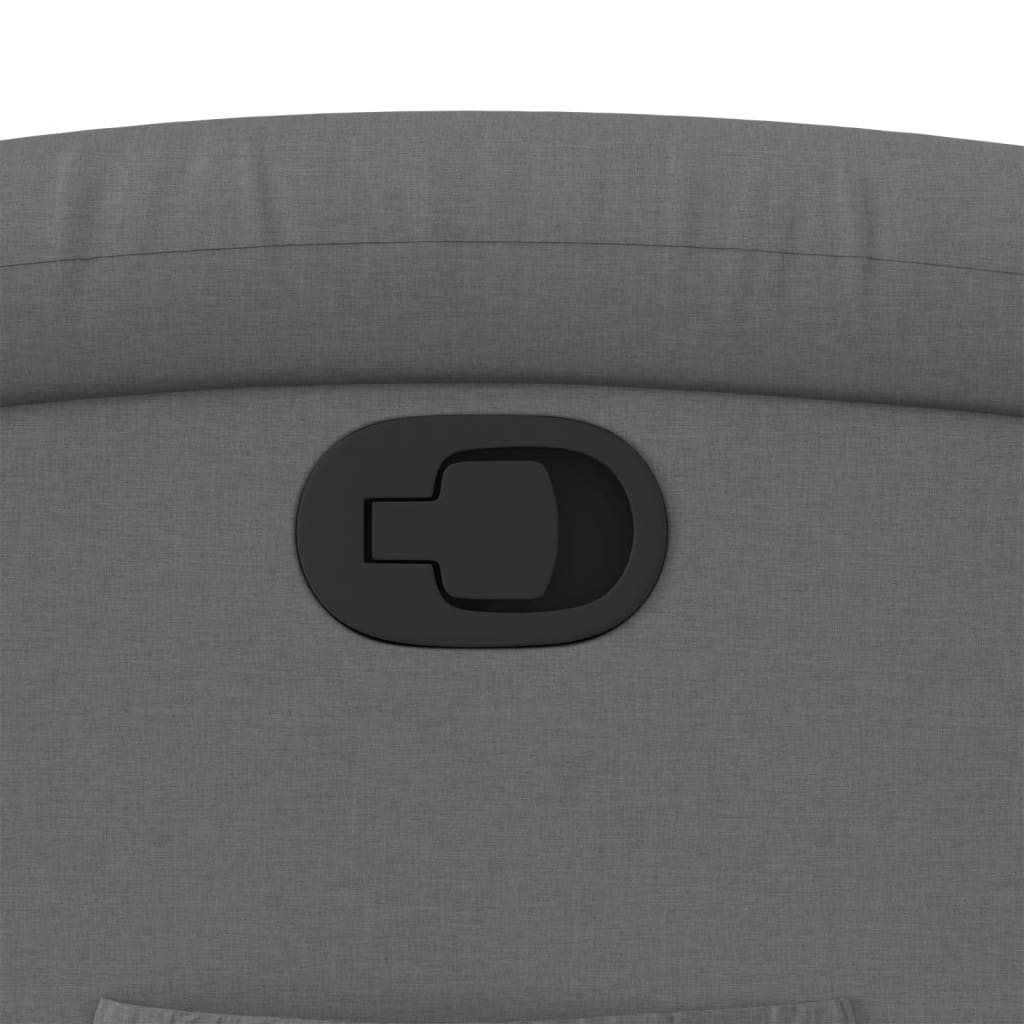 Πολυθρόνα με Ανακλινόμενη Πόρτα Σκούρο Γκρι Υφασμάτινη