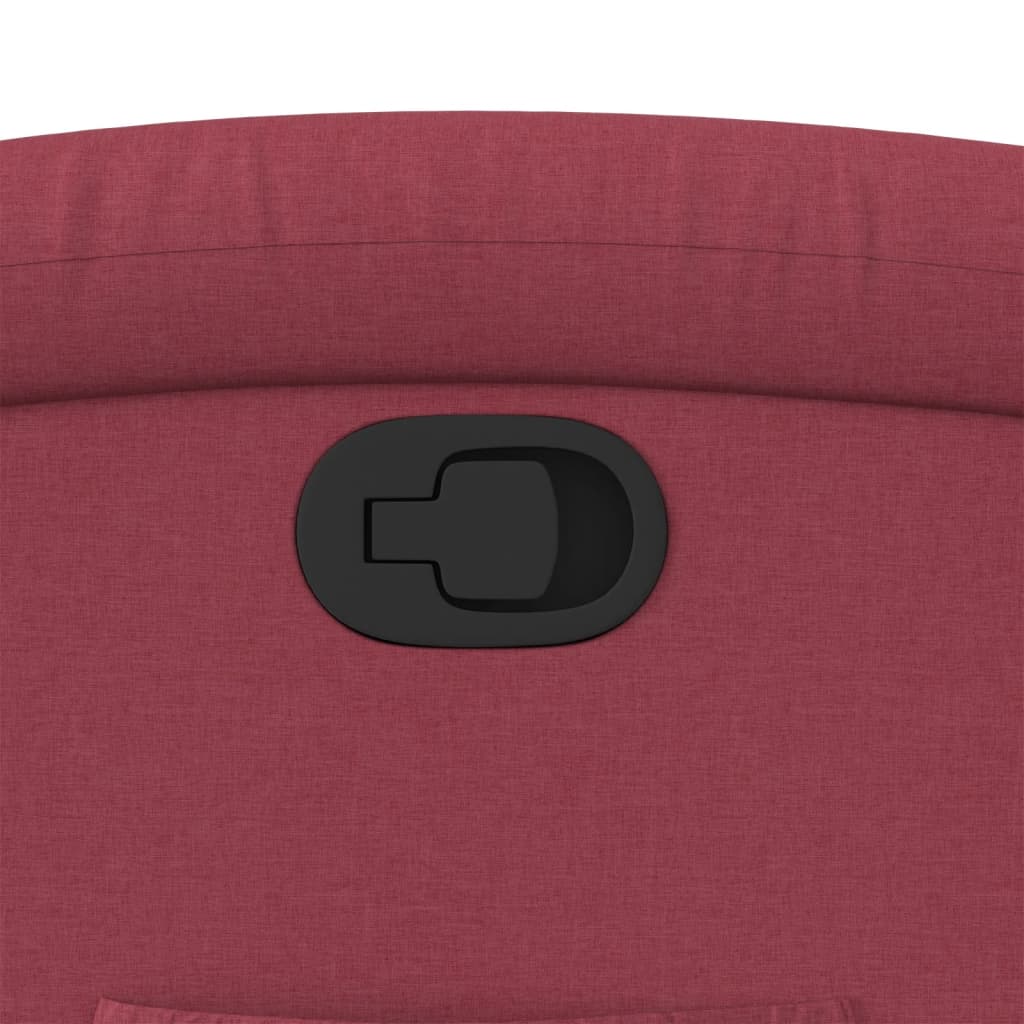 Πολυθρόνα Ανακλινόμενη Μπορντό Υφασμάτινη