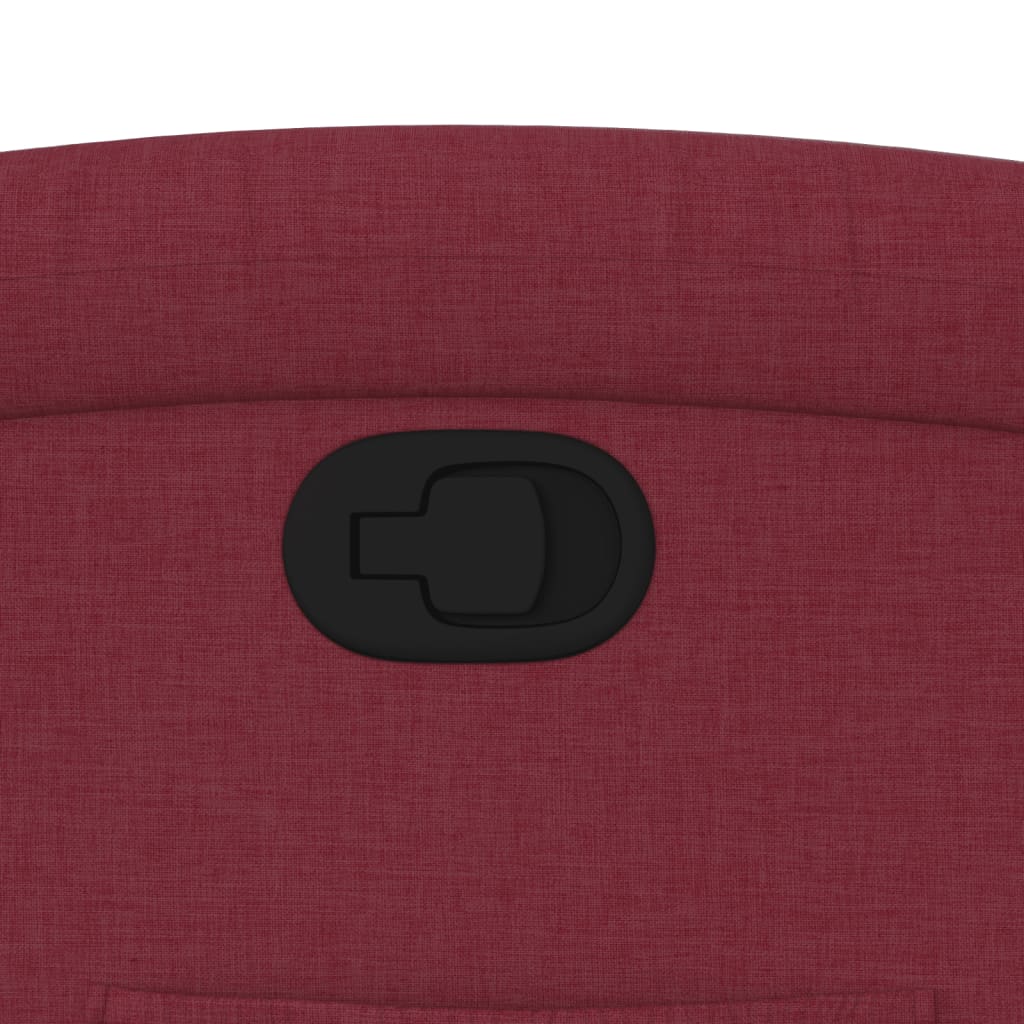 Πολυθρόνα Ανακλινόμενη Μπορντό Υφασμάτινη
