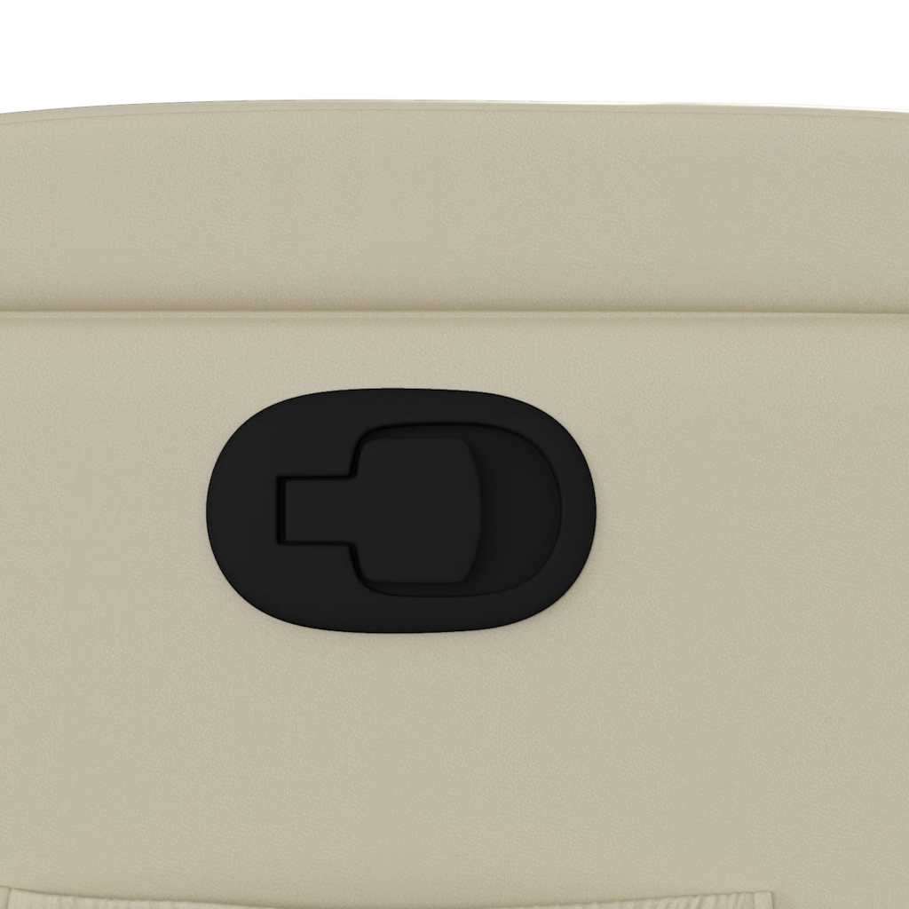 Πολυθρόνα Ανακλινόμενη Κρεμ από Συνθετικό Δέρμα