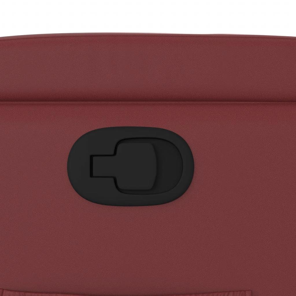 Πολυθρόνα Ανακλινόμενη Μπορντό από Συνθετικό Δέρμα