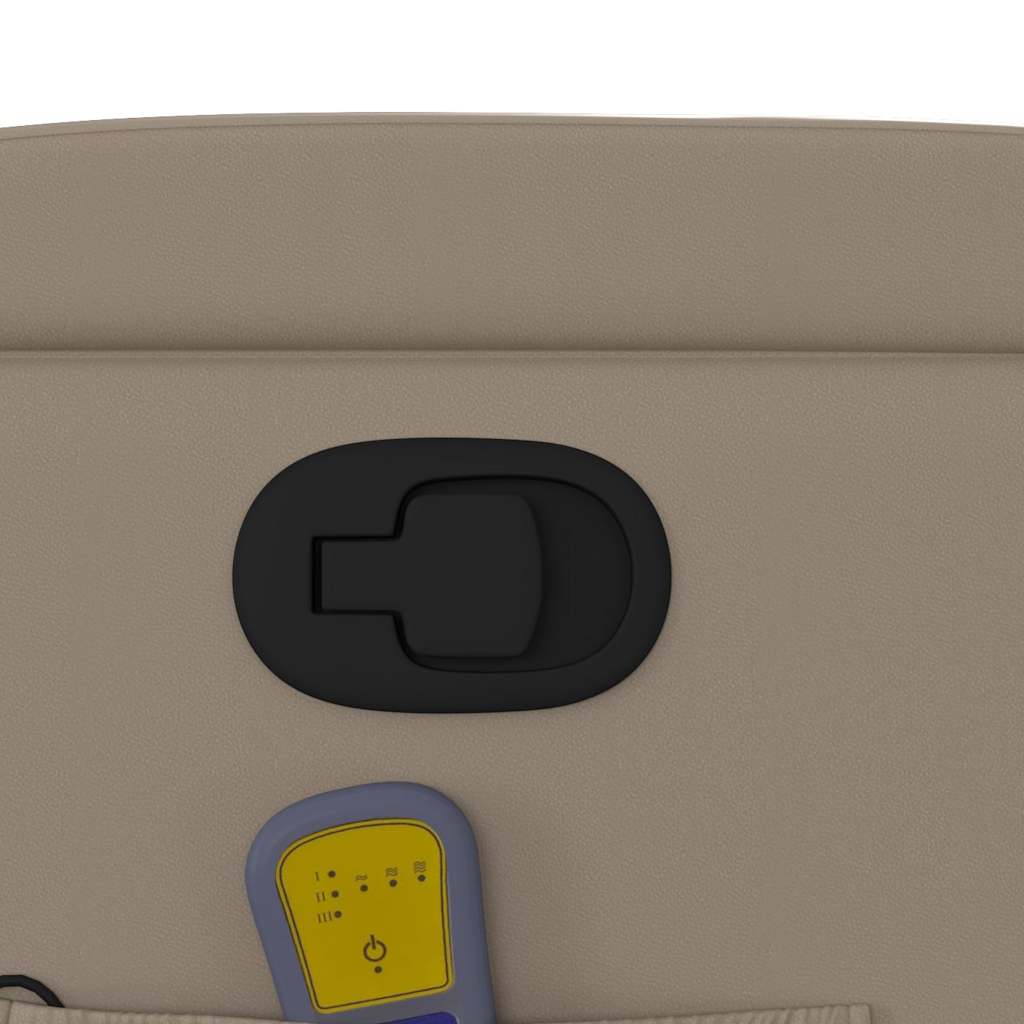 Πολυθρόνα Μασάζ Ανακλινόμενη Καπουτσίνο από Συνθετικό Δέρμα