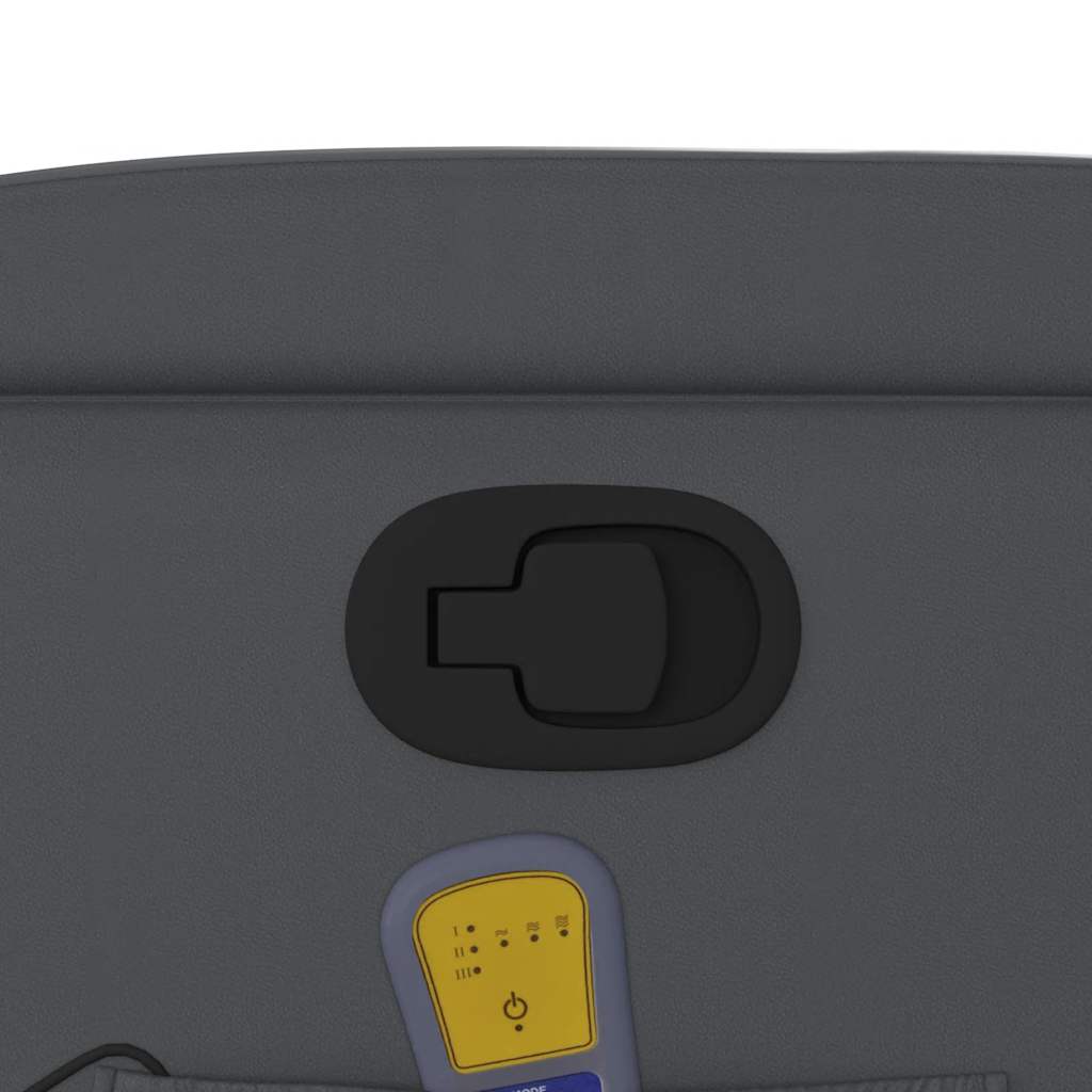 Πολυθρόνα Μασάζ Ανακλινόμενη Γκρι από Συνθετικό Δέρμα