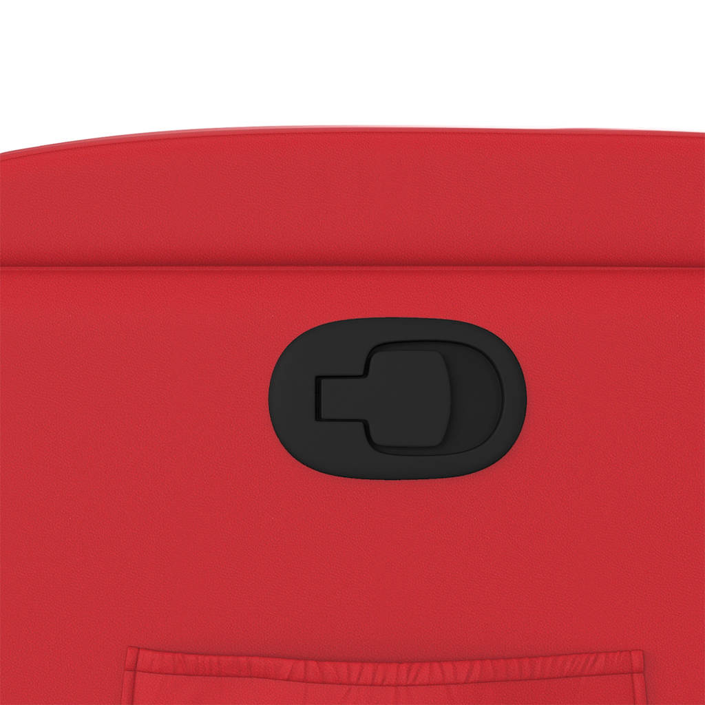 Πολυθρόνα Ανακλινόμενη Κόκκινη από Συνθετικό Δέρμα