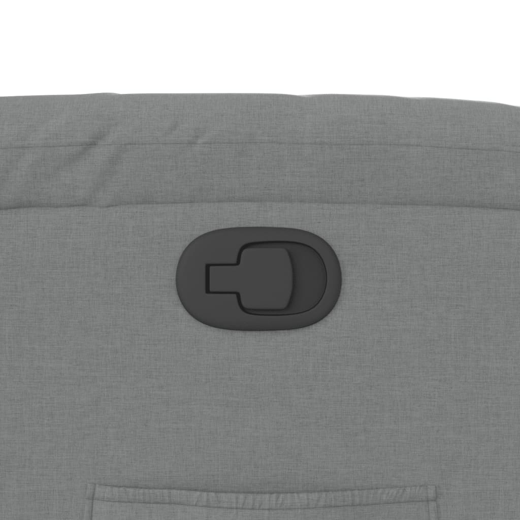 Πολυθρόνα Ανακλινόμενη Ανοιχτό Γκρι Υφασμάτινη