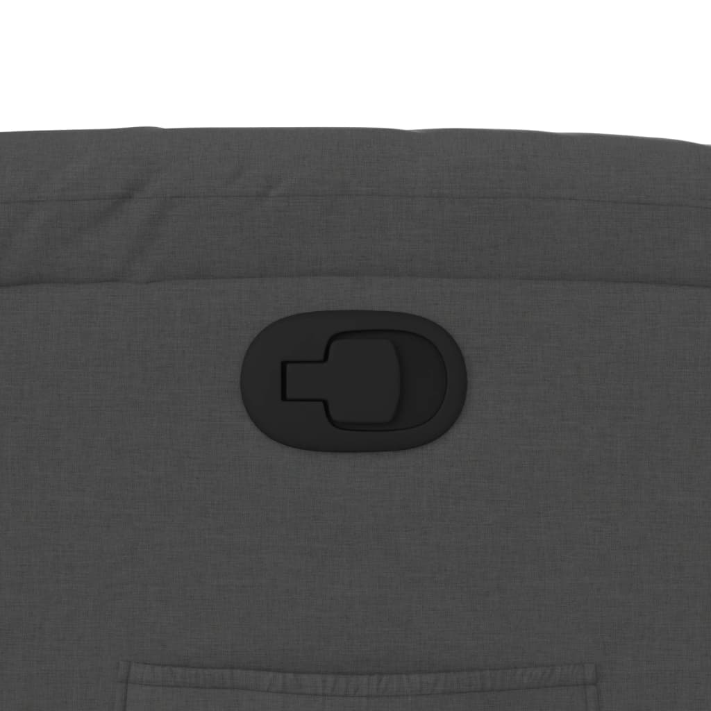 Πολυθρόνα Ανακλινόμενη Σκούρο Γκρι Υφασμάτινη - Pakobazaar