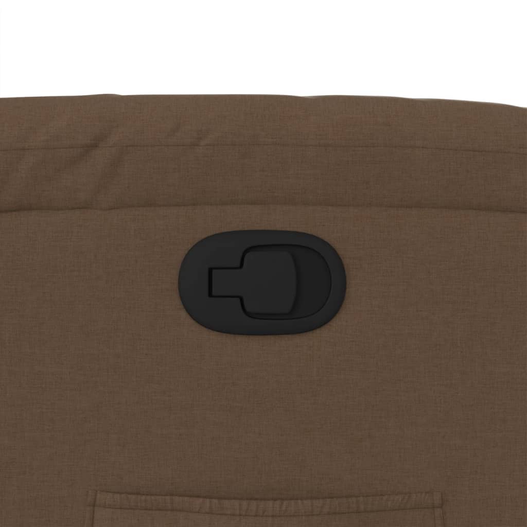 Πολυθρόνα Ανακλινόμενη Καφέ Υφασμάτινη