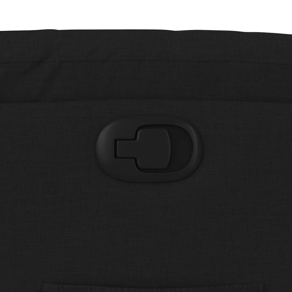 Πολυθρόνα Ανακλινόμενη Μαύρη Υφασμάτινη