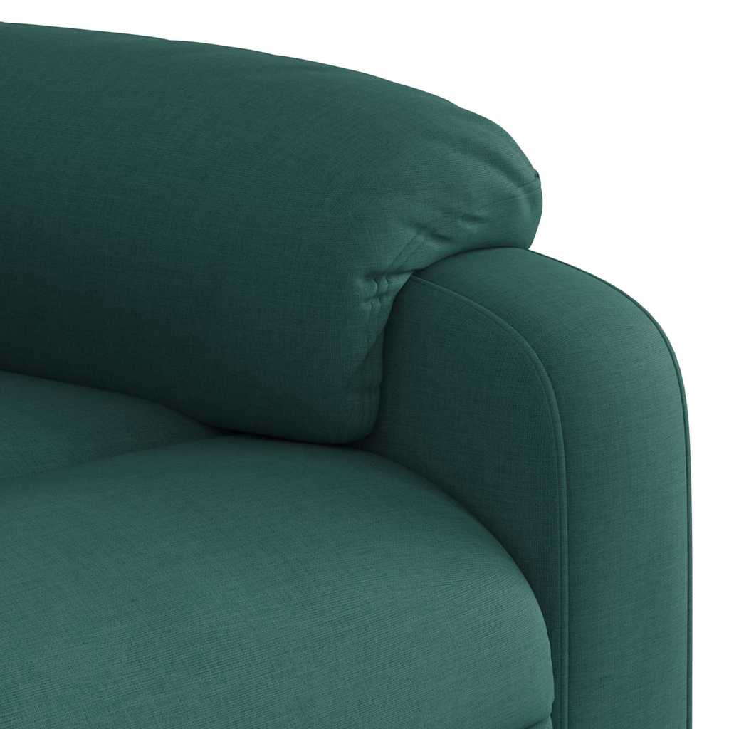 Πολυθρόνα Ανακλινόμενη Σκούρο Πράσινο Υφασμάτινη - Pakobazaar