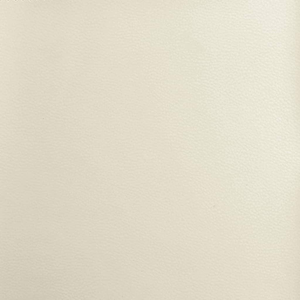 Πολυθρόνα Μασάζ Ανακλινόμενη Κρεμ από Συνθετικό Δέρμα - Pakobazaar