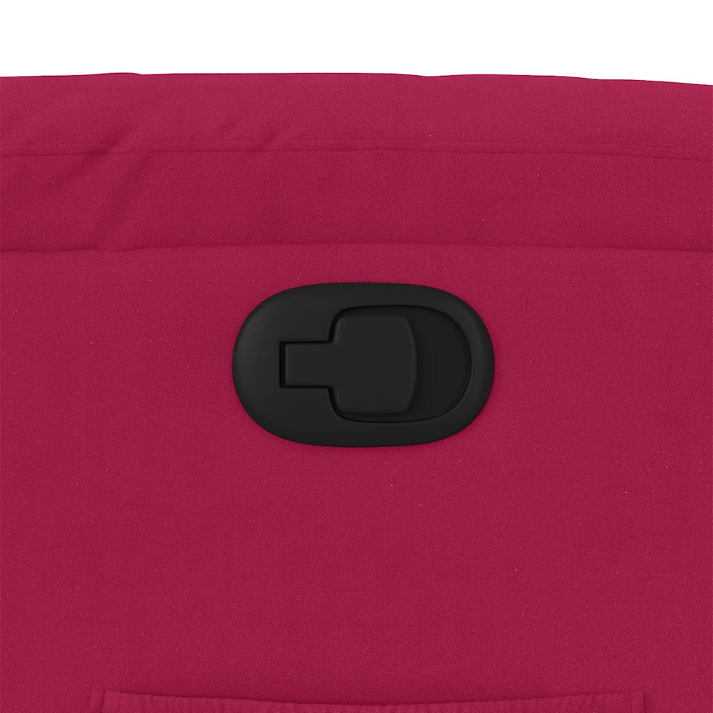 Πολυθρόνα Ανακλινόμενη Μπορντό Βελούδινη