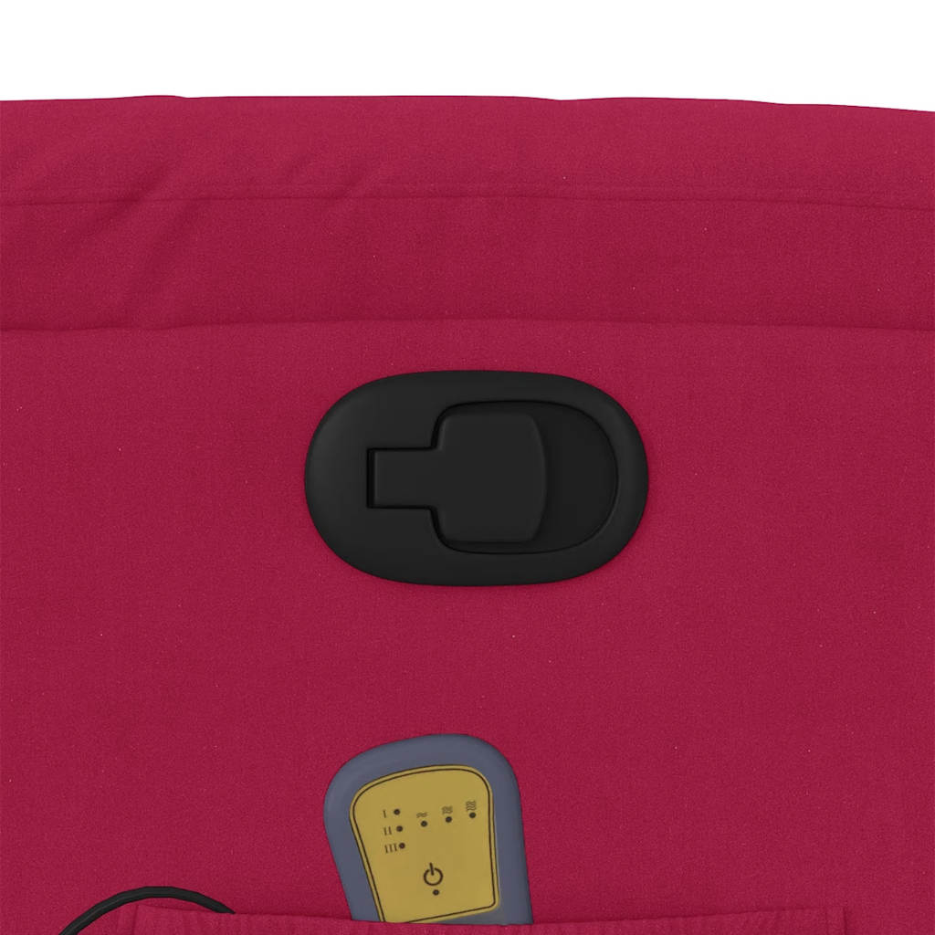 Πολυθρόνα Μασάζ Ανακλινόμενη Μπορντό Βελούδινη - Pakobazaar