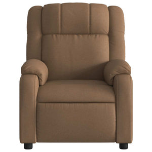 Πολυθρόνα Ανακλινόμενη Καφέ Υφασμάτινη