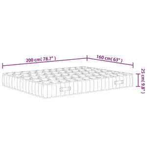 Στρώμα με Pocket Springs Μεσαία Σκληρότητα 160 x 200 εκ.