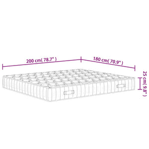 Στρώμα με Pocket Springs Μεσαία Σκληρότητα 180 x 200 εκ.