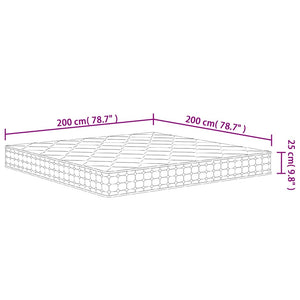Στρώμα με Pocket Springs Μεσαία Σκληρότητα 200 x 200 εκ.