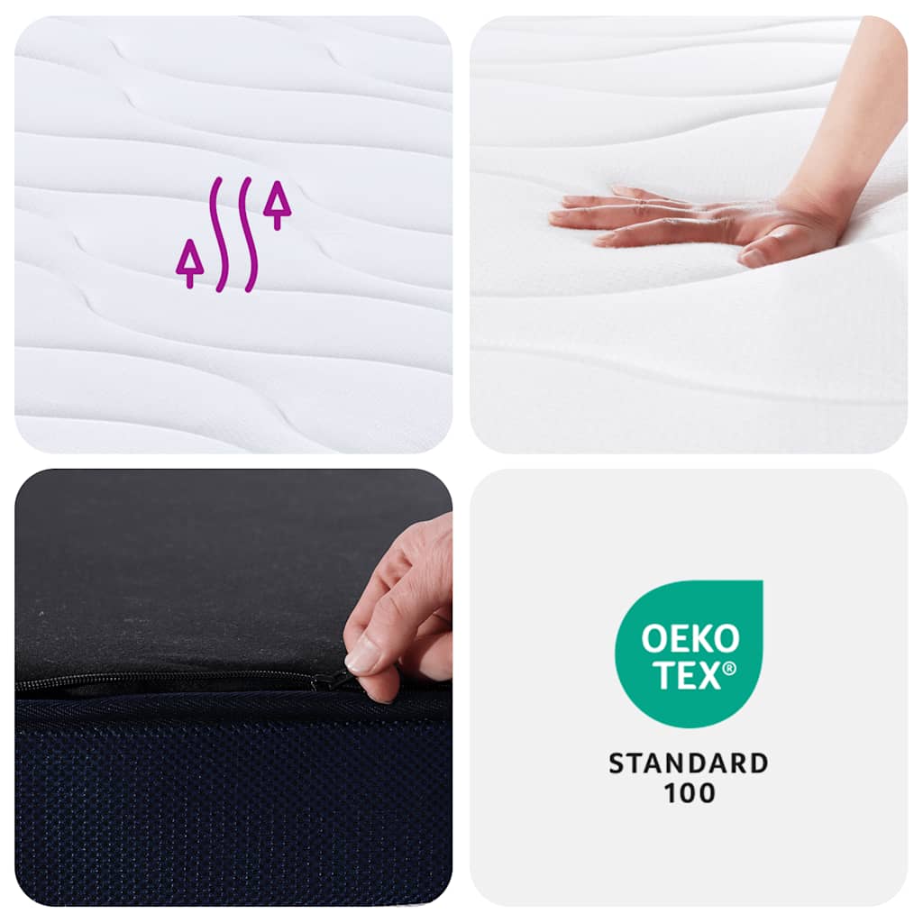 Στρώμα με Pocket Springs Μεσαία Σκληρότητα 200 x 200 εκ.