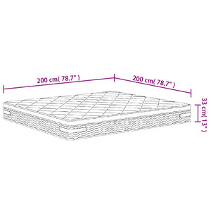 Στρώμα με Pocket Springs Μεσαία Plus Σκληρότητα 200 x 200 εκ.