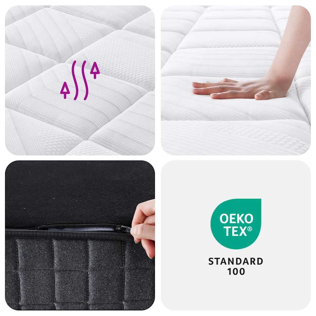Στρώμα με Pocket Springs Μεσαία Plus Σκληρότητα 200 x 200 εκ.