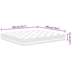 Στρώμα με Pocket Springs Μεσαία Σκληρότητα 180 x 200 εκ.