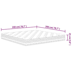 Στρώμα με Pocket Springs Μεσαία Σκληρότητα 200 x 200 εκ.