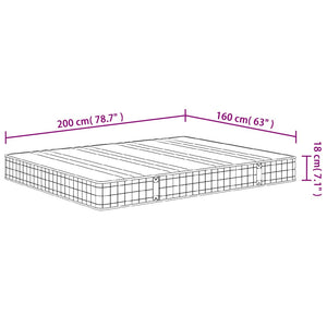 Στρώμα με Bonnell Springs Μεσαία Σκληρότητα 160 x 200 εκ.