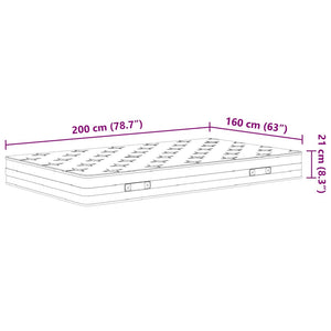 Στρώμα με Bonnell Springs Μεσαία Σκληρότητα 160 x 200 εκ.