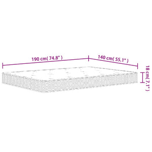 Στρώμα με Bonnell Springs Μεσαία Σκληρότητα 140 x 190 εκ.