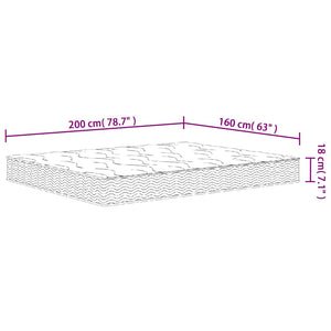 Στρώμα με Bonnell Springs Μεσαία Σκληρότητα 160 x 200 εκ.