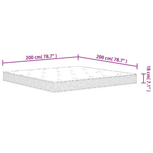 Στρώμα με Bonnell Springs Μεσαία Σκληρότητα 200 x 200 εκ.